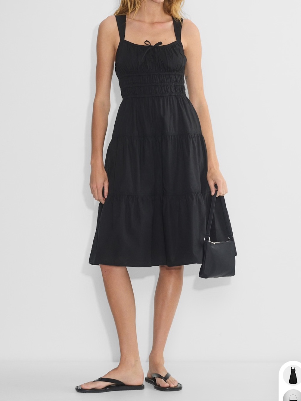 🖤 Sunday Best Martine Poplin Midi Dress 100% Cotton – Like New 🖤